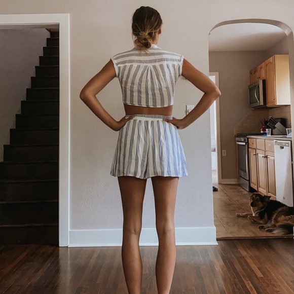Striped Two Piece Set - Picture 2 of 4
